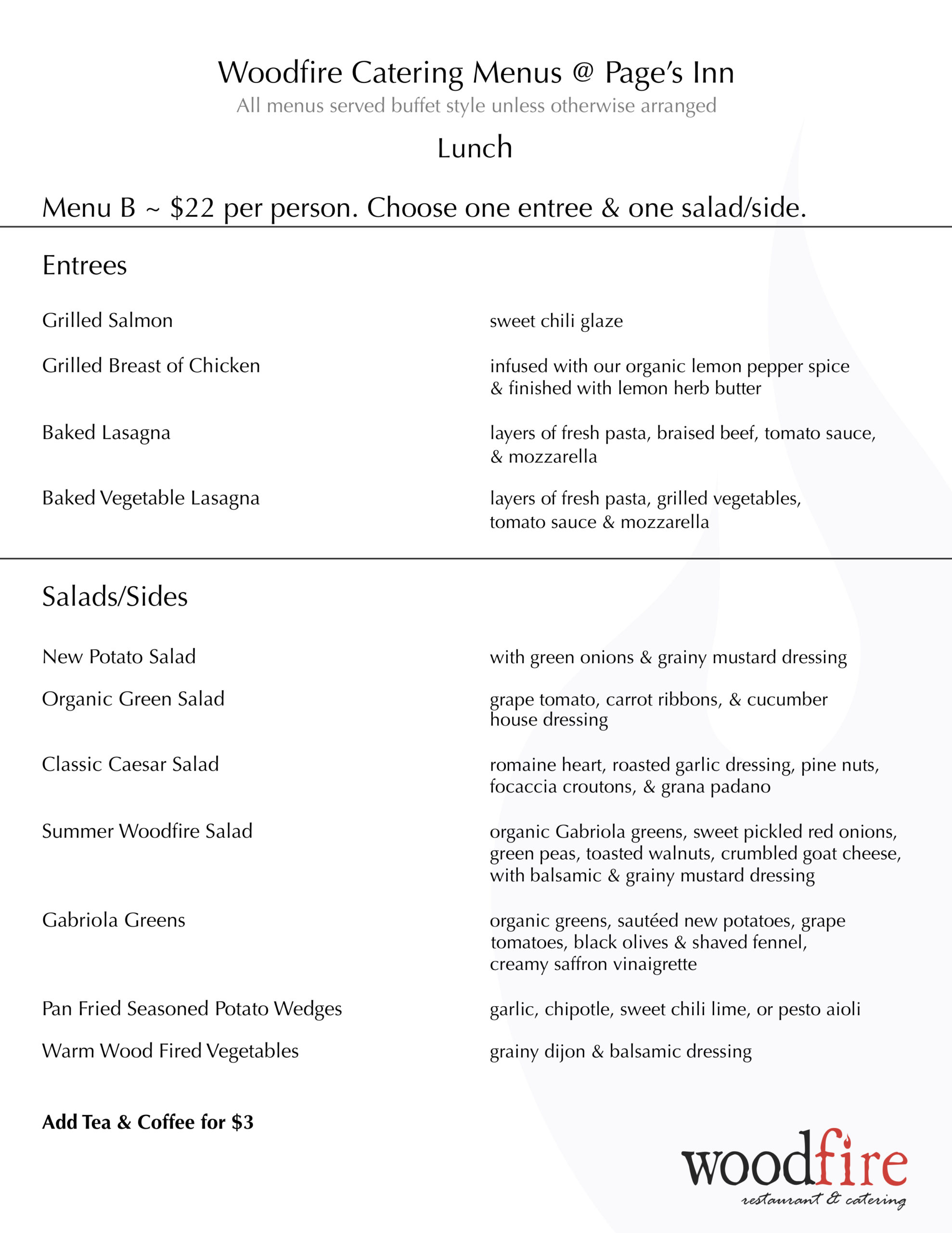 FINAL Page’s Lunch Menu B